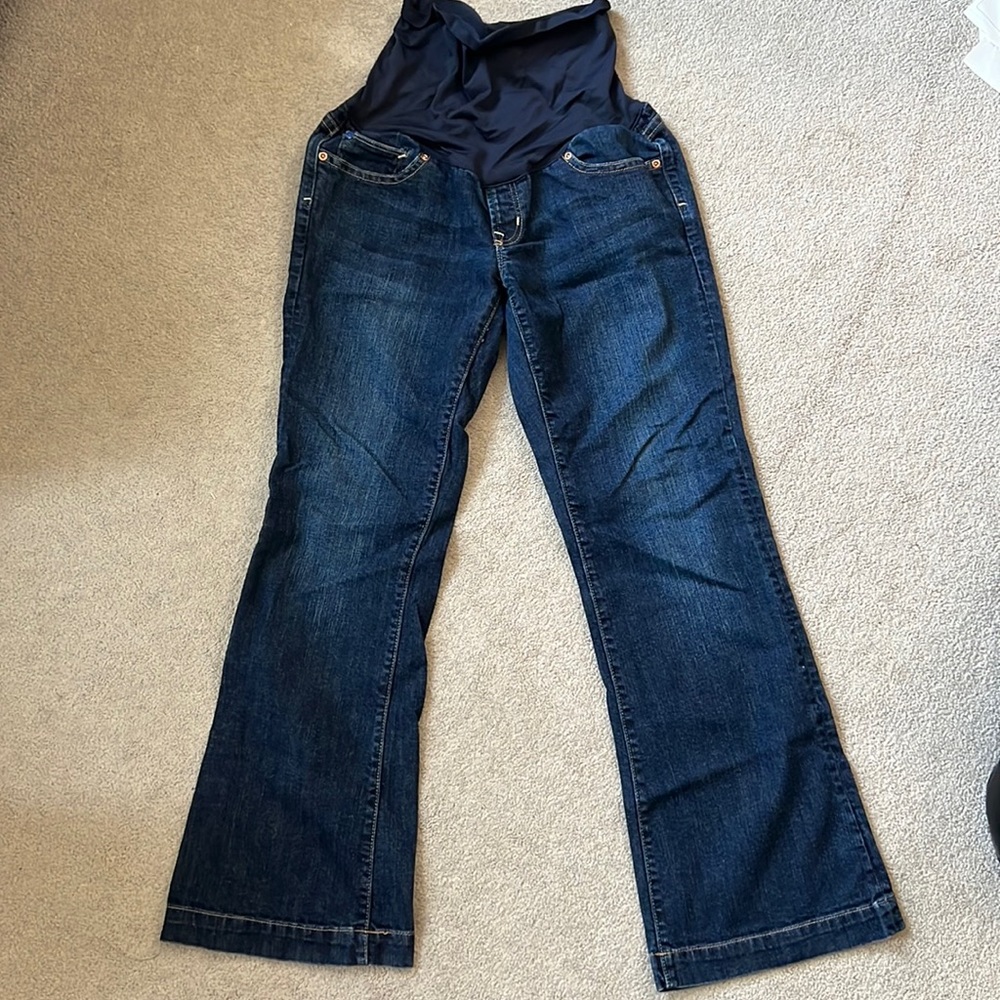 Two Gap Maternity Boot cut over the belly jeans size 27/4a